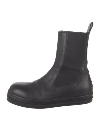Rick Owens Leather Chelsea Boots