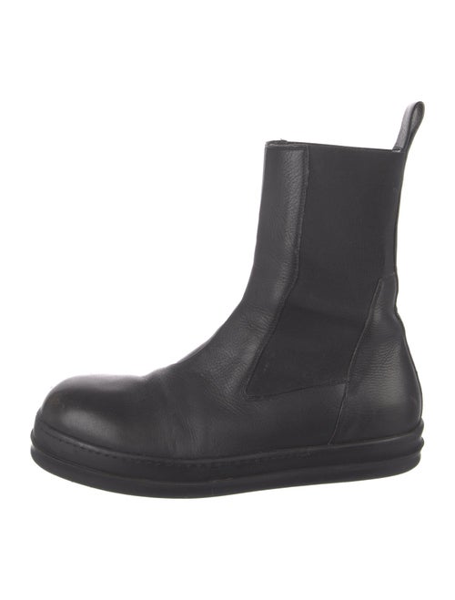 Rick Owens Leather Chelsea Boots