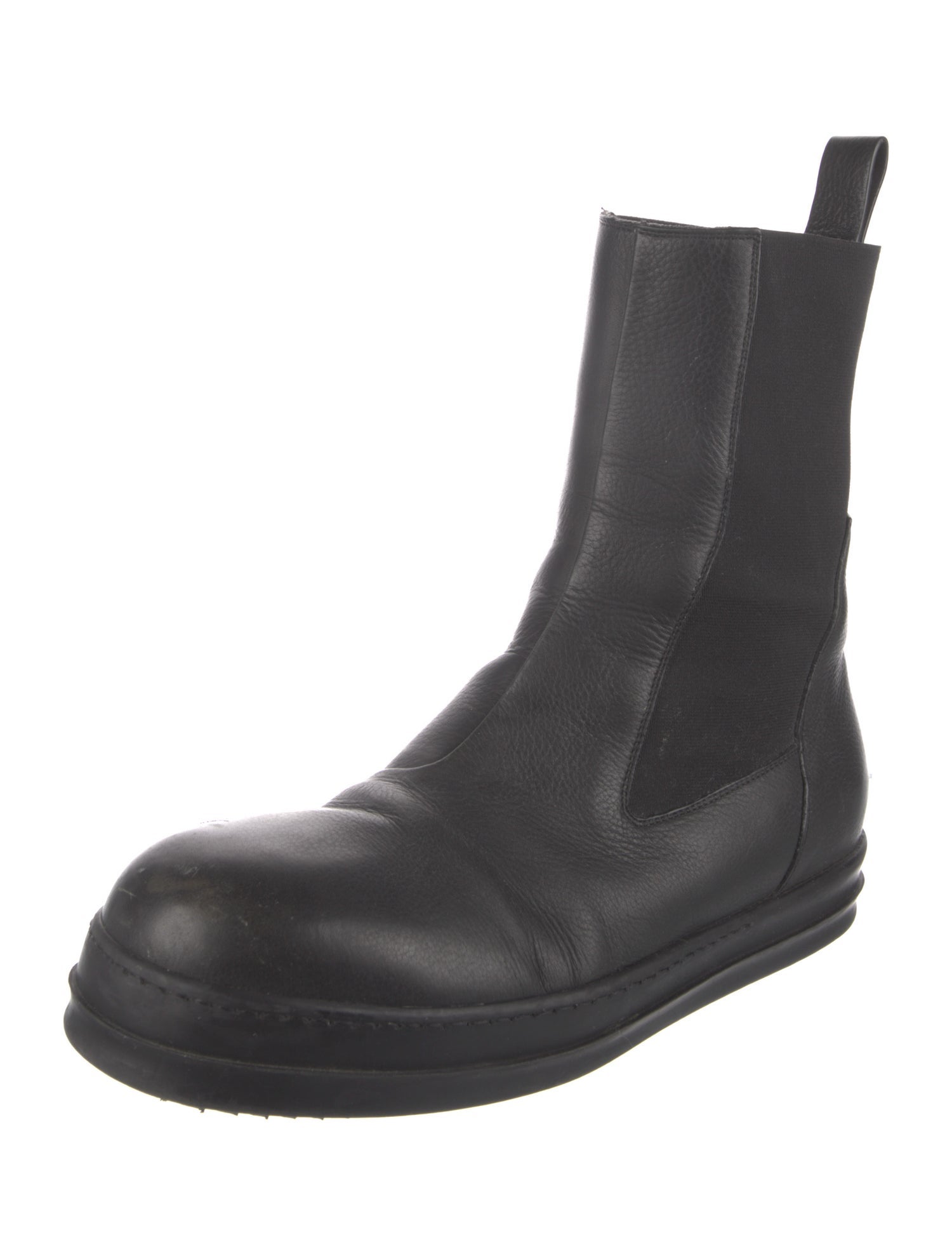 Rick Owens Leather Chelsea Boots