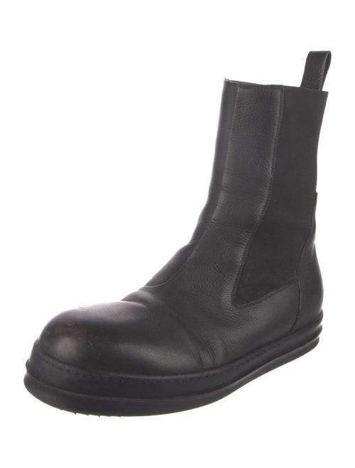 Rick Owens Leather Chelsea Boots