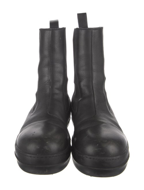 Rick Owens Leather Chelsea Boots