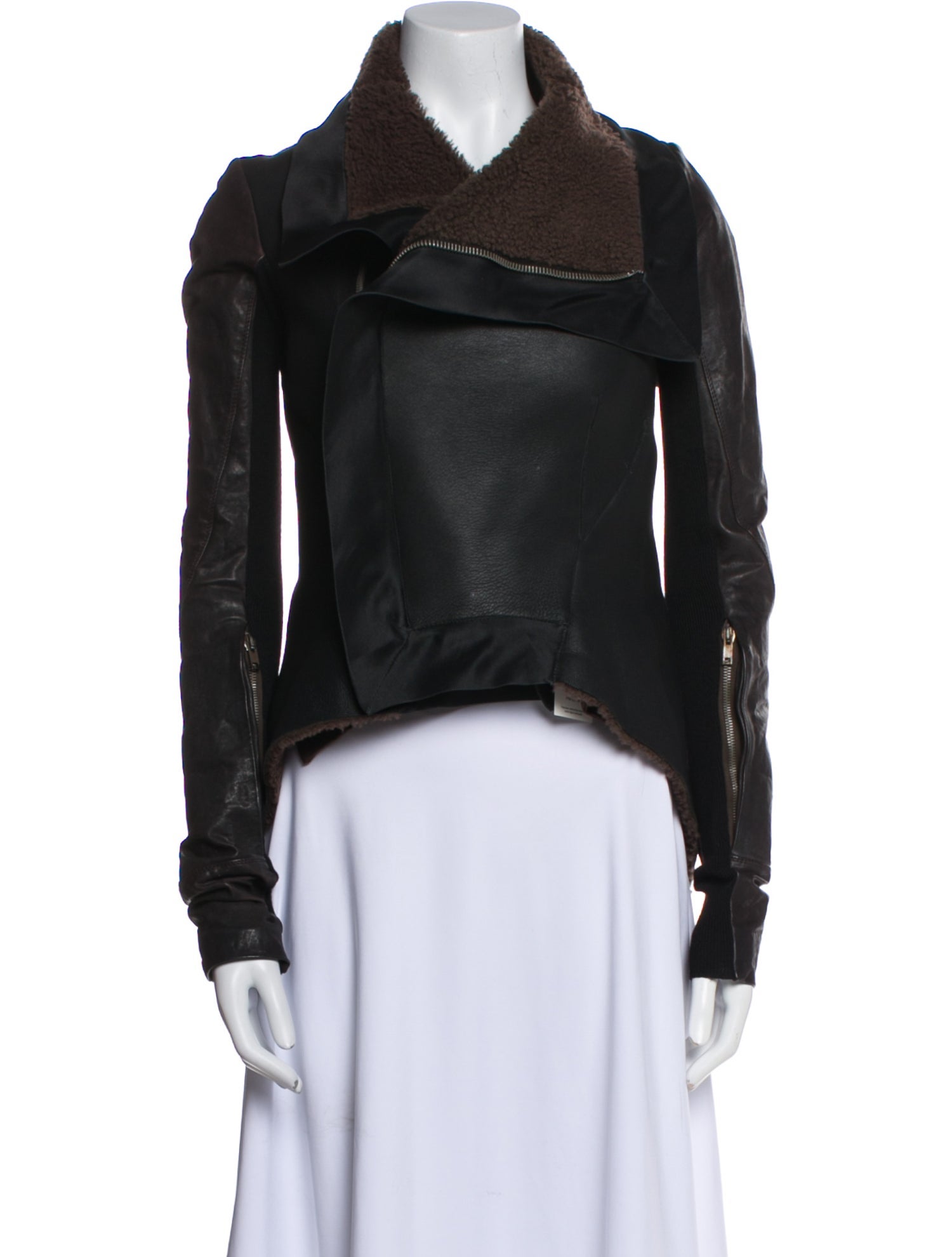 Rick Owens Lamb Leather Biker Jacket