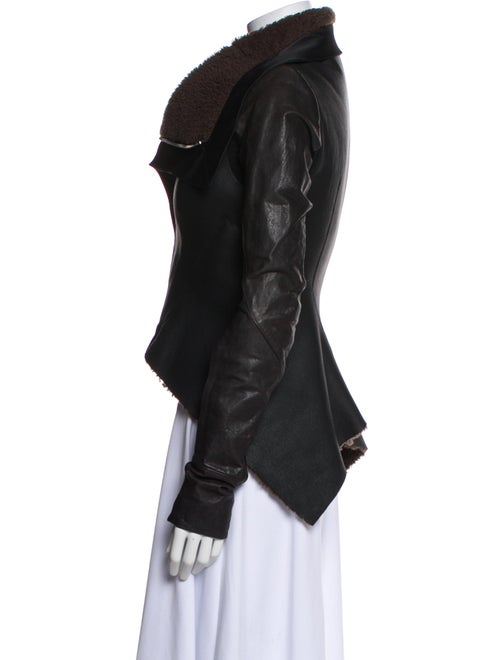 Rick Owens Lamb Leather Biker Jacket