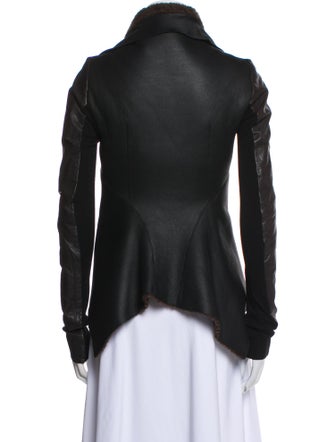 Rick Owens Lamb Leather Biker Jacket