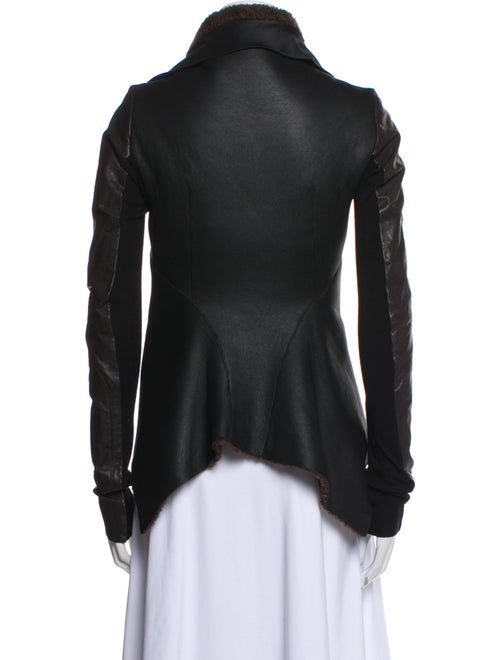 Rick Owens Lamb Leather Biker Jacket