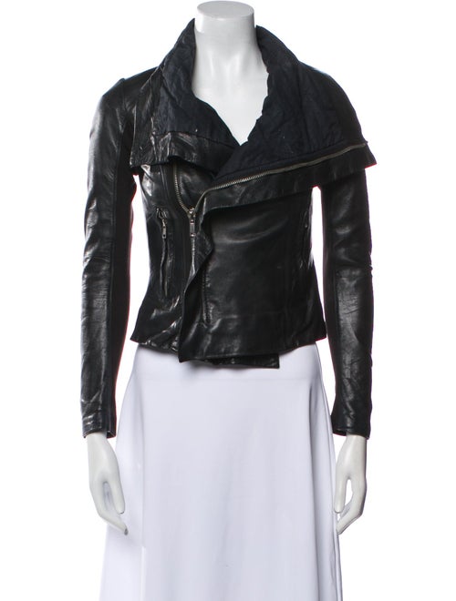 Rick Owens Leather Biker Jacket