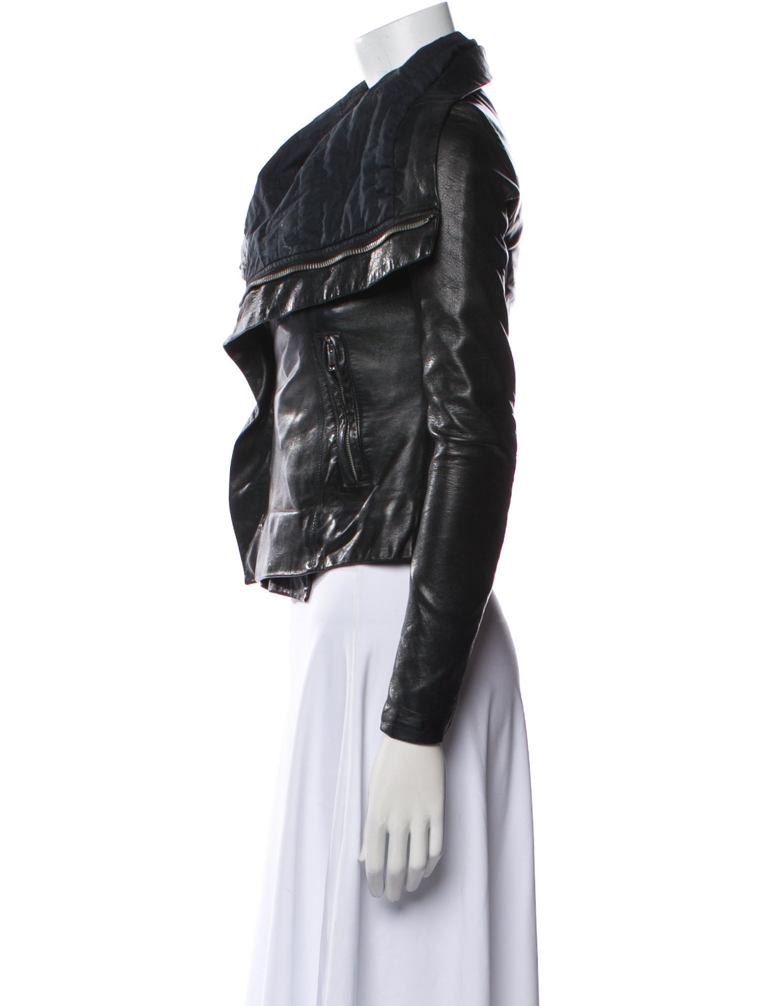 Rick Owens Leather Biker Jacket