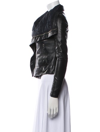 Rick Owens Leather Biker Jacket