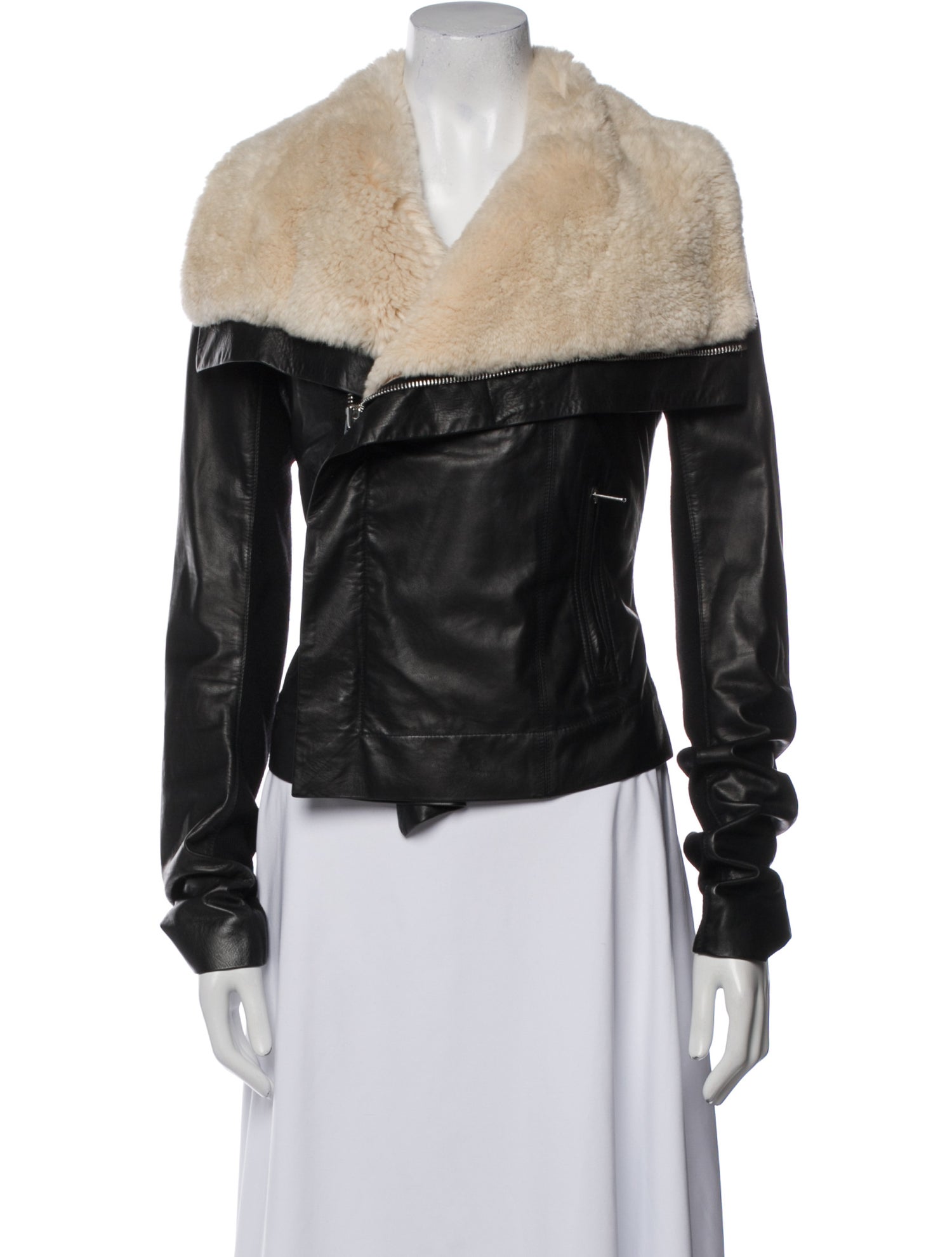 Rick Owens Leather Biker Jacket