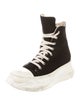 Rick Owens Canvas Colorblock Pattern Sneakers