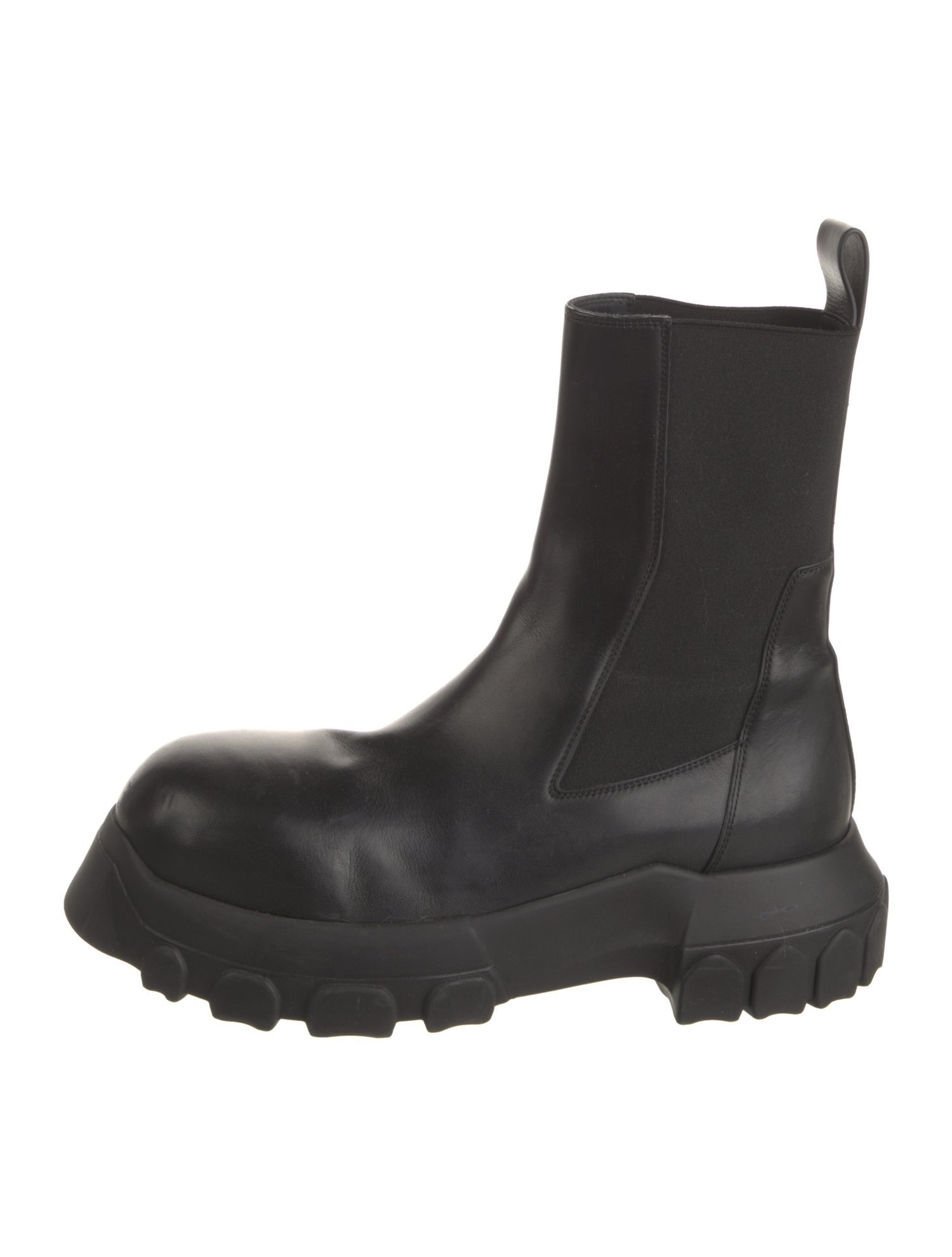Rick Owens Leather Chelsea Boots