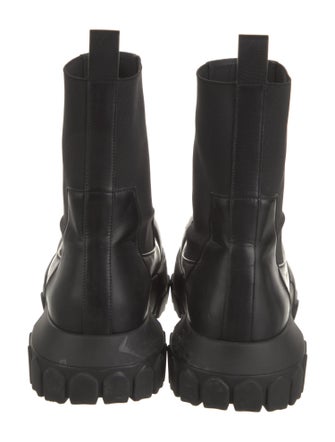 Rick Owens Leather Chelsea Boots