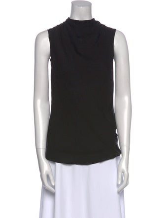 Rick Owens Silk Cowl Neck Top
