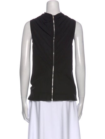 Rick Owens Silk Cowl Neck Top