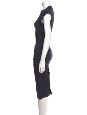 Rick Owens Virgin Wool Midi Length Dress