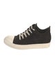 Rick Owens Leather Colorblock Pattern Sneakers
