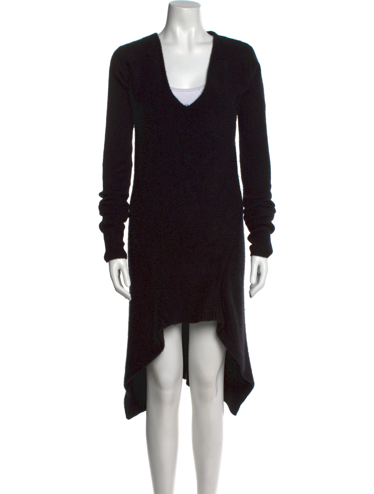 Rick Owens Cashmere Midi Length Dress