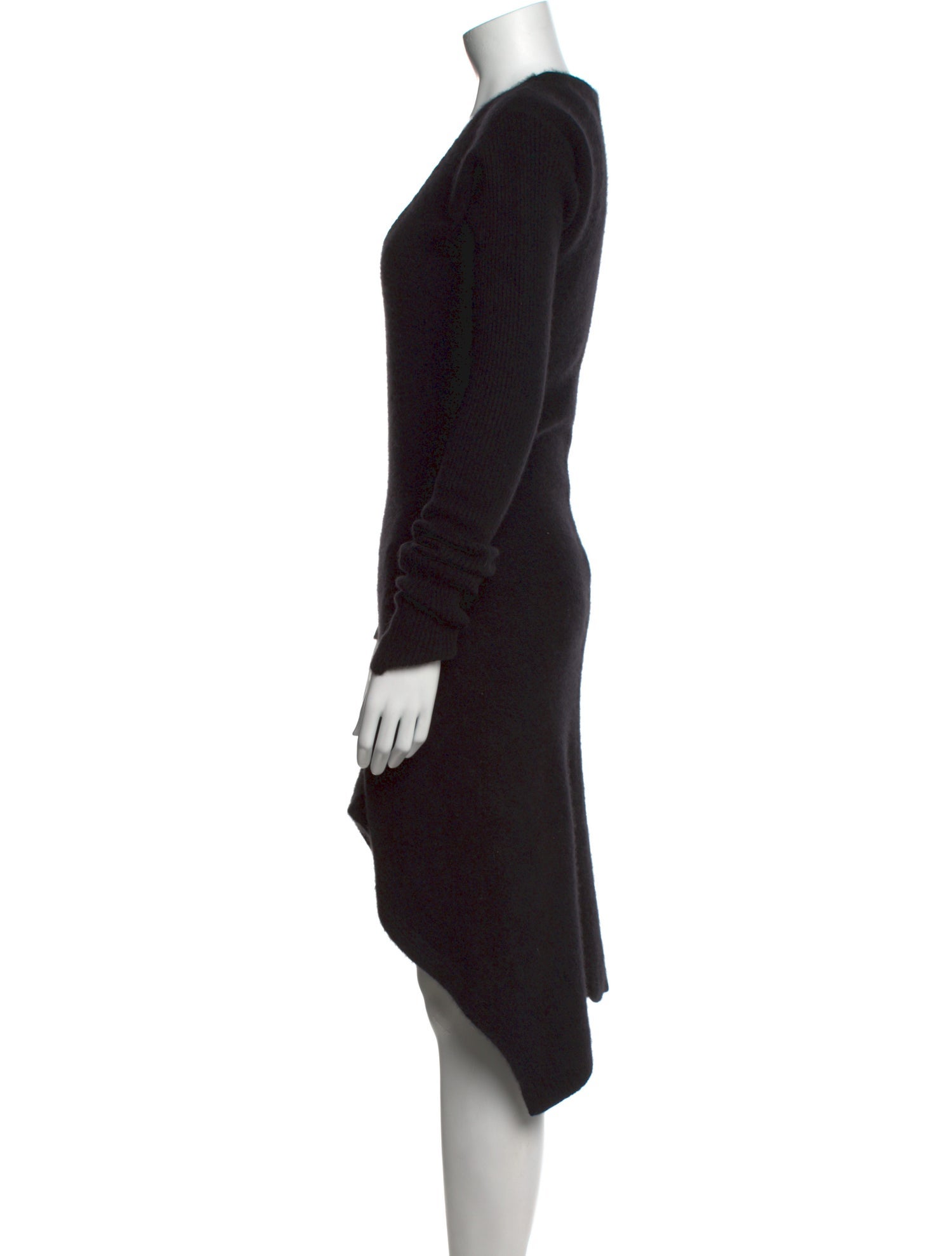 Rick Owens Cashmere Midi Length Dress
