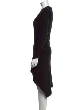 Rick Owens Cashmere Midi Length Dress