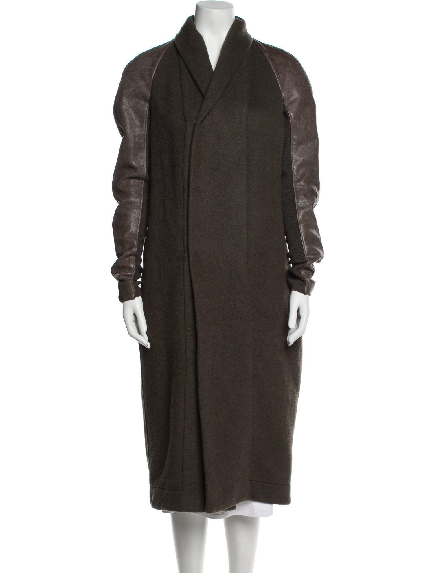 Rick Owens Cashmere Faux Fur Coat