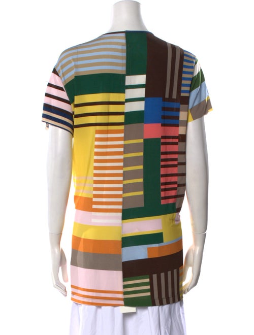 Rick Owens Striped V-Neck T-Shirt