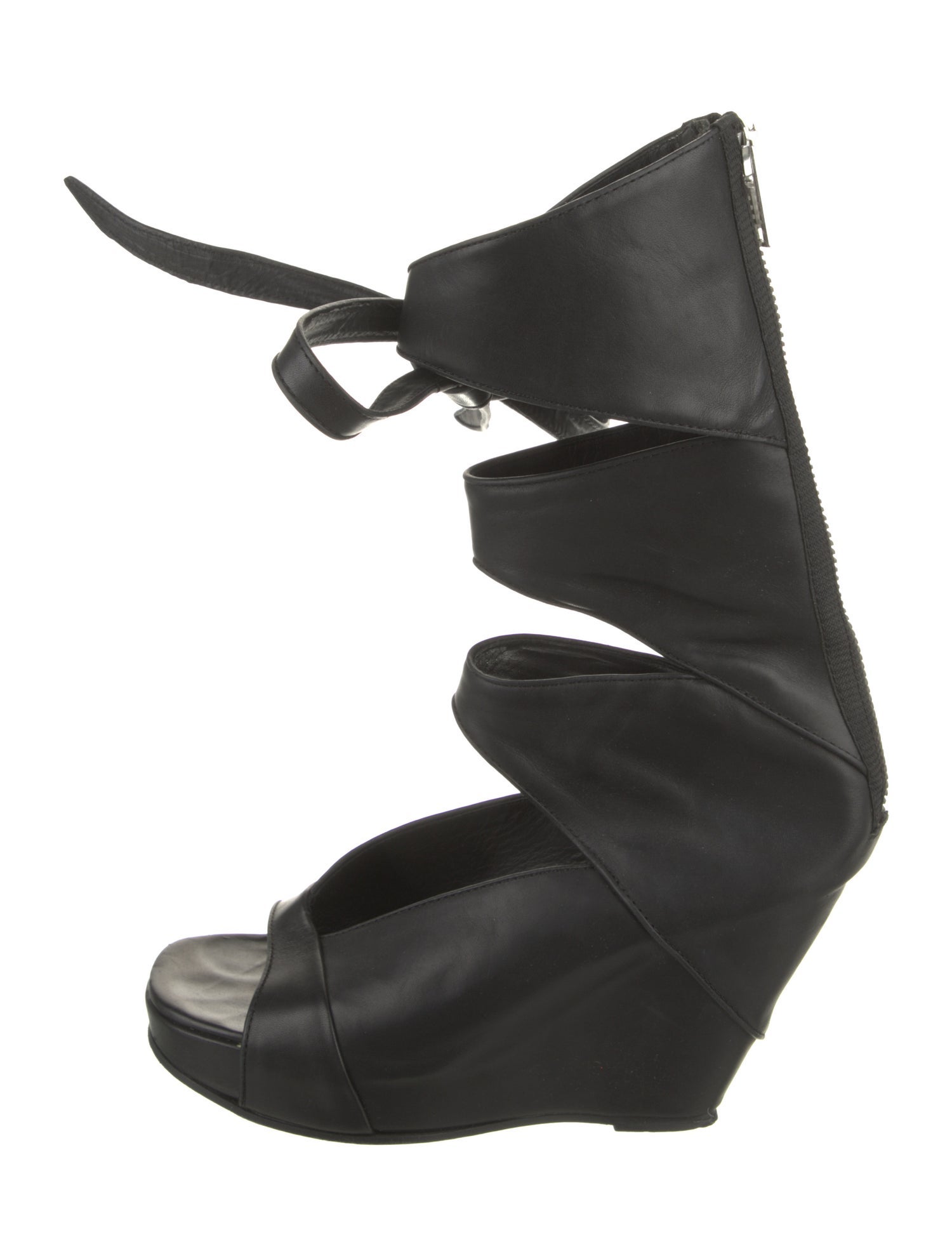 Rick Owens Leather Gladiator Sandals