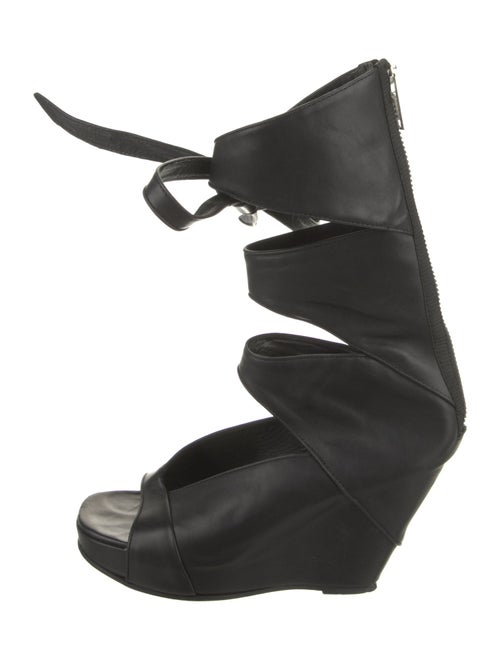 Rick Owens Leather Gladiator Sandals