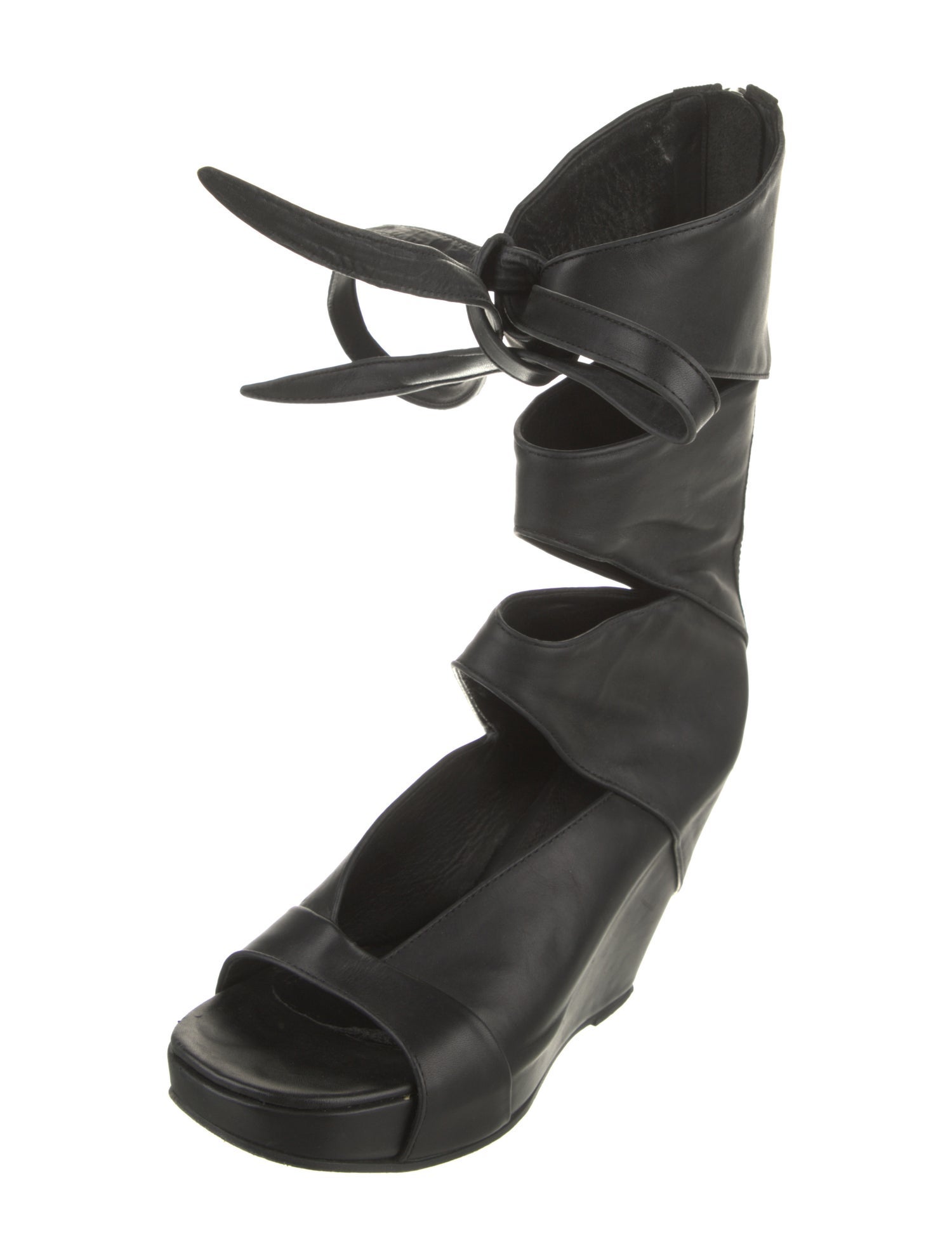 Rick Owens Leather Gladiator Sandals