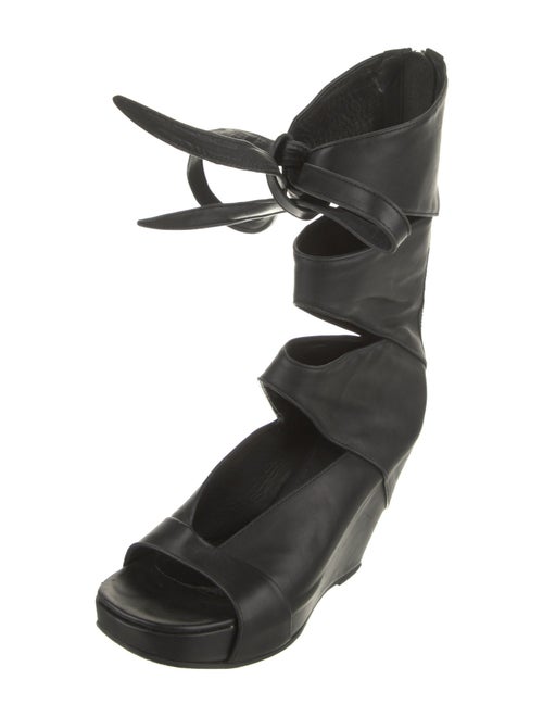 Rick Owens Leather Gladiator Sandals