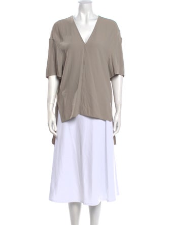 Rick Owens V-Neck Three-Quarter Sleeve Tunic