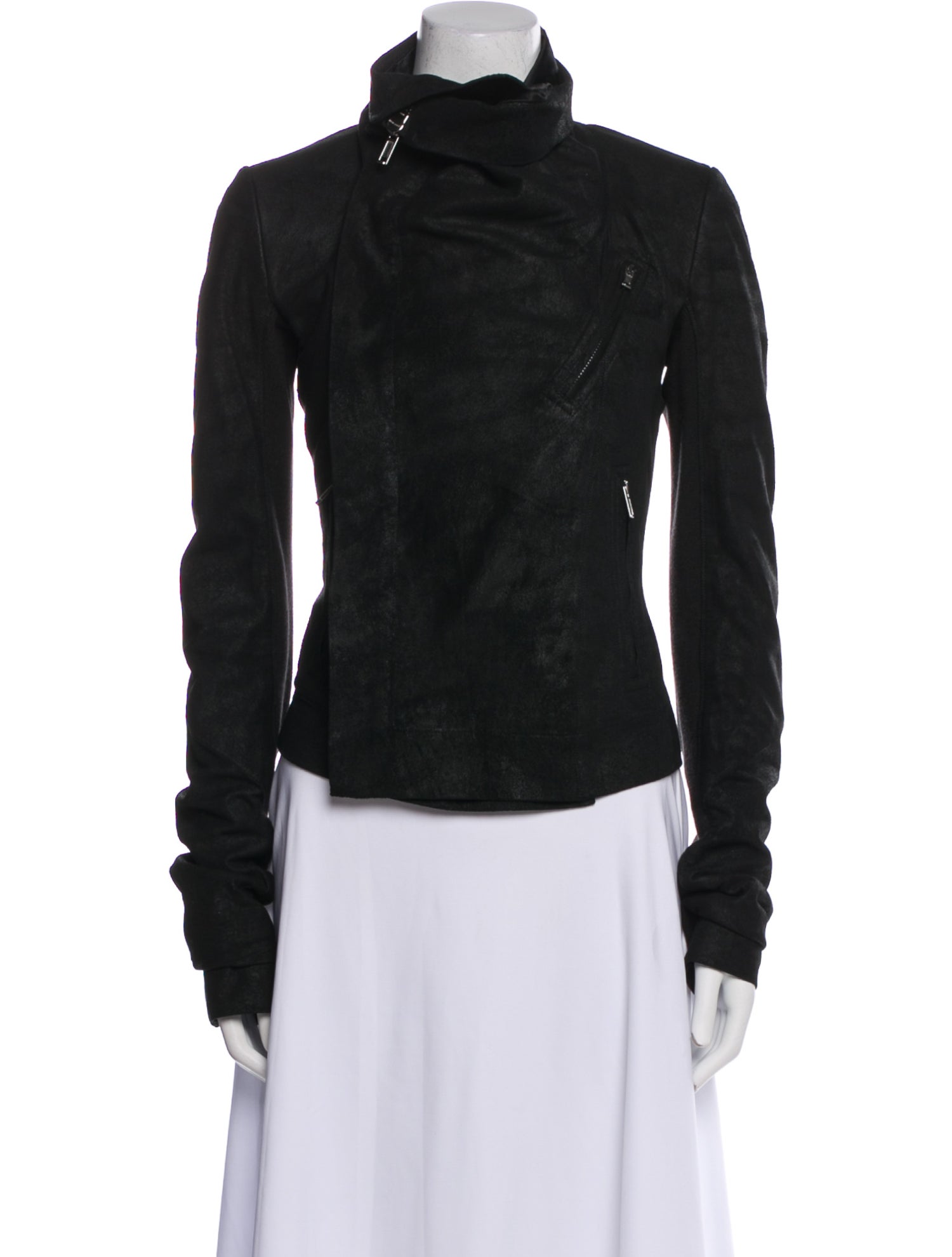 Rick Owens Leather Biker Jacket