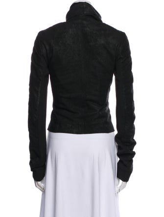 Rick Owens Leather Biker Jacket