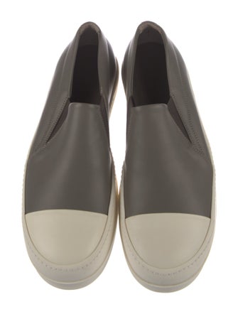 Rick Owens Leather Printed Sneakers