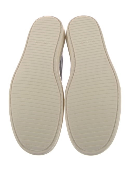 Rick Owens Leather Printed Sneakers