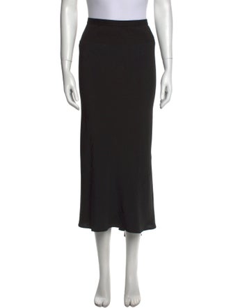 Rick Owens Raw-Edge Trim Midi Length Skirt