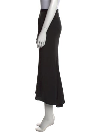 Rick Owens Raw-Edge Trim Midi Length Skirt