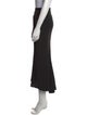 Rick Owens Raw-Edge Trim Midi Length Skirt