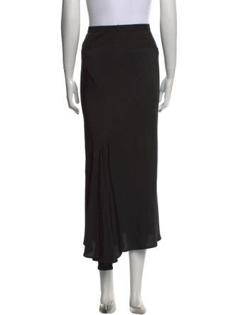 Rick Owens Raw-Edge Trim Midi Length Skirt