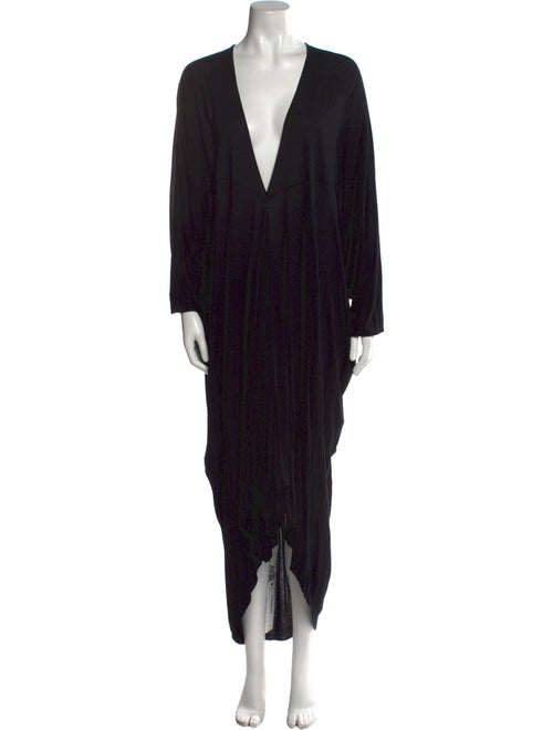 Rick Owens V-Neck Midi Length Dress