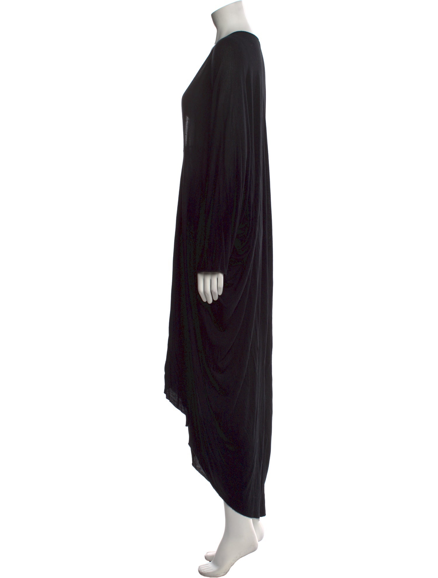 Rick Owens V-Neck Midi Length Dress