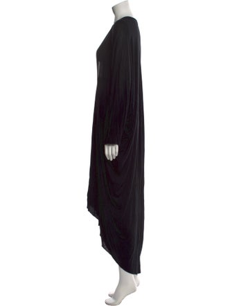 Rick Owens V-Neck Midi Length Dress