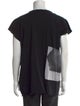 Rick Owens Drkshdw Graphic Print V-Neck T-Shirt