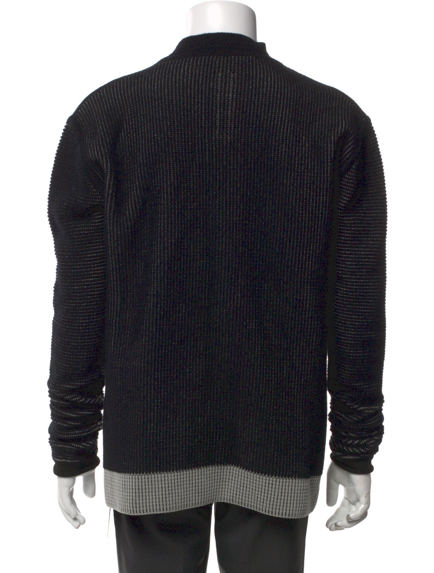 Colorblock Pattern Crew Neck Pullover