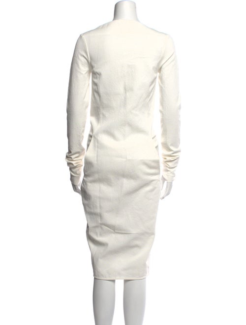 Rick Owens V-Neck Midi Length Dress