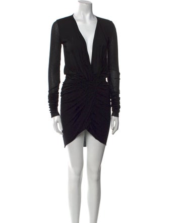 Rick Owens V-Neck Knee-Length Dress