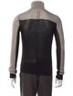 Rick Owens Virgin Wool Colorblock Pattern Pullover