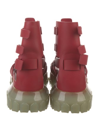 Rick Owens Leather Studded Accents Sandals