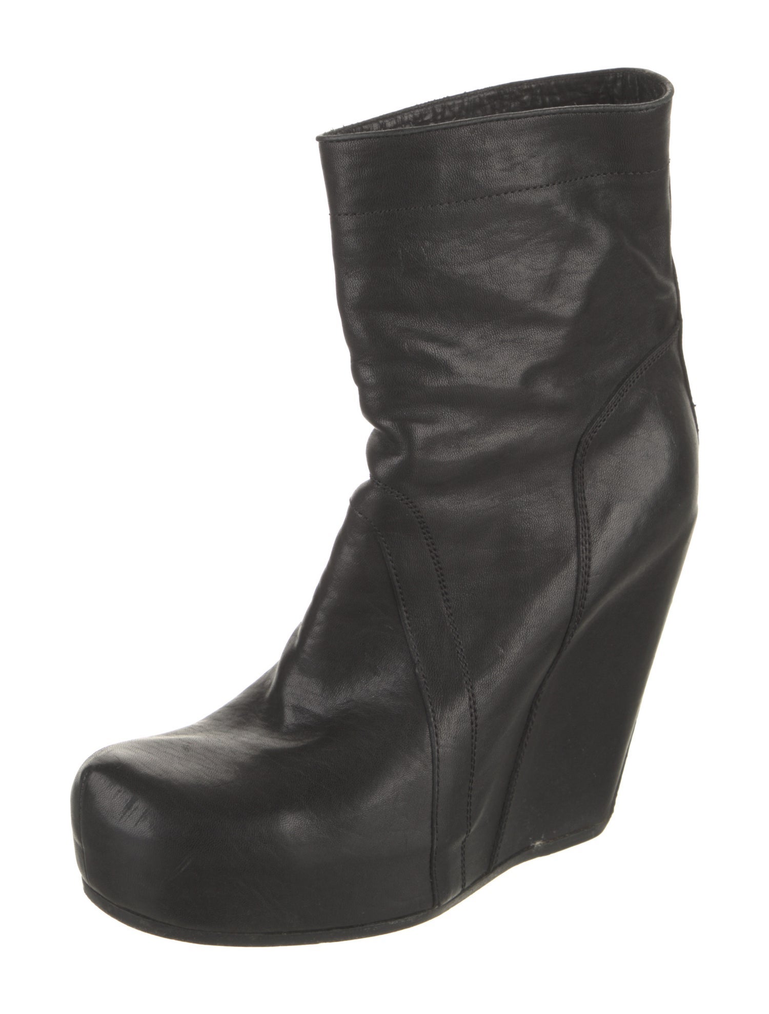 Rick Owens Leather Boots