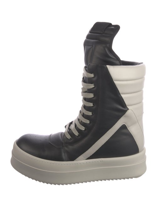 Rick Owens Leather Combat Boots