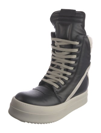 Rick Owens Leather Combat Boots
